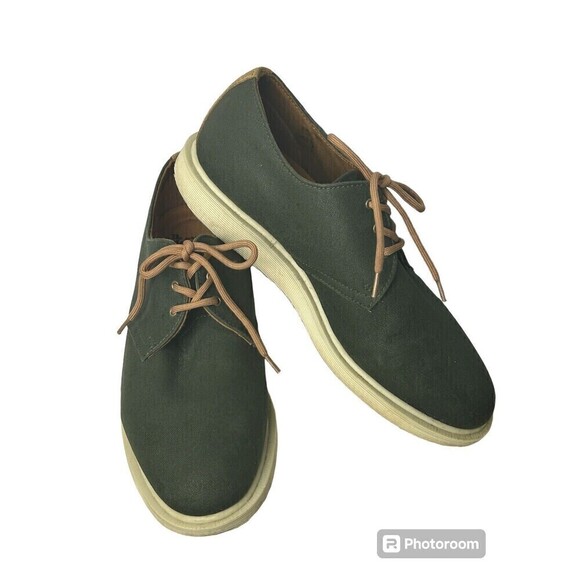 Dr. Martens Other - Dr. Martens Mens Shoes Sz 10M Army Green Torriano Waxy Canvas Oxford Lace Up Rck